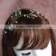 6MM white leaf shape Wedding Rustic bridal tiara with pearl bead for wedding hair crown