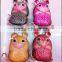 cute genuine leather animal shaped keychain