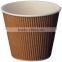 2016 new design customer logo ripple wall paper cup for wholesale