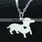 316L stainless steel cut pendant necklace animal fashion smart dog necklace