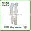 colourful pom pom plain white acrylic knee-high socks