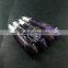 55x12mm Faceted Pillar Amethyst Stick Stone Pendant Charm Silver Bail DIY Jewelry Findings Supplies 1800136