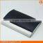 China supplier black curved elegance pu leather business namecard case