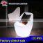 RGB color lighting led chair shining with