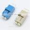 Unbalanced LC DX fiber optic adapter