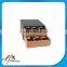 black matte surface two layers 6 slots wine storage case
