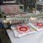 Automatic plastic PE film roll flexo printing inline cutting machine