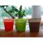 Colorful plant nursery pot biodegradable plastic flower pot