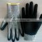 HPPE anti cut nitrile coated gloves