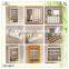 unfinished glass top bamboo pine wooden tea bags box