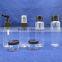 eco- friendly plastic transparent travel bottle sets for women travel bottle kit