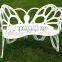 Double-Seat Butterfly Garden Beach Lounge Chair Cast Aluminum Bistro Chair