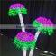 Cheap and good price artificial lighting mushroom trees for outdoors