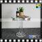 Round PMMA furniture tables transparent acrylic coffee table from shenzhen yidong