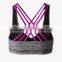 2016 Fashionable Marled Sexy Stripe Sport Bra HST8022