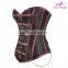 Overbust Corset Shapewear Waist Trimmer Corset Slim Women Brown Color