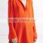Wholesale Women Apparel Bright-orange Casual Simple Design Washed-silk Tunic(DQE0396T)