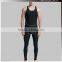 Mens Fitness Training Polyester Spandex Compression Gear Vest Sleeveless,Skin Fit Dri Fit Compression Thermal Pants Tights