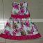 Girl's new design high quality summer printed dress stock clearance