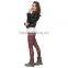 Bulk Custom Wholesale Elegant Cheap White Black Check Pattern Lattice Print High Waist Slimming Baggy Fat Women Hiking Pants