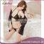 High-end super sexy hot transparent sheer sleepwear young lady sexy photo sleepwear set