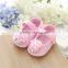 newborn baby clothing pink gery toddler shoes flowers fashion baby girl shoes