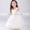 Pakistan Princess Rose Flower Girls Party Dress White Lace Net Frock Designs for Kids Baby Girl Fairy Dresses