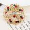 zm53214a Christmas wreath crystal brooch moq 10 pieces Christmas gift brooches