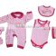 Wholesale 2016 Summer Knitted Baby Apparel 6 Pcs Fashion Cotton Clothing Sets for Newborn Baby Grils