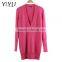 Popular women knit V Neck Bat sleeve 100% Cashmere pullover Sweater