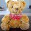 custom mini plush teddy bear wholesale with satin bow