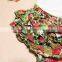 Floral Striped Bubble Rompers Prints Girl's Dress Bodysuit with Ear Headband