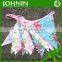 JOHNIN flag supply various customized print triangular floral bunting flags