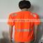 China Supplier High Light Embroidery Designs Polo Reflective Tape Custom Safety T-Shirt