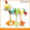 Baby Rattle Bed Stroller Plush Hanging Spiral Activity Toy for Infant Educational Toys Musical Bell