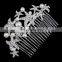 Wholesale silver starfish decorative hair combs