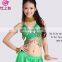 S-3012 Wholesale Cheap Shiny Cloth Hot Selling Hanging Coin Belly Dance Top Clothes