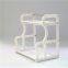 Best quality kitchen shelf organizer food storage container，plastic corner storage rack