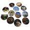8.8cm round non-slip silicone coaster and insulation pad for hotels with soft silicone