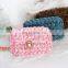 Yarncrafts Fashion Handmade Crochet bag metal chain Shoulder Crossbody bag Ladies handbag
