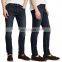 Diznew Custom large size men's dark blue straight denim fabrics jeans