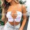 2020 New Arrivals Women Mini Crop Top Ladies Sexy Irregular Lace-Up Crop Tank Top Women Clothing Crop Tanks