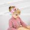 33Colors Kids Solid Nylon Headband with fringe Bow Girls Pom Pom Soft Headwear