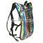 Custom Design Shiny Laser Leather Insulated Festival Hydration Backpack Pack