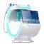 Newest cool Blue Magic Mirror Skin Analyzer RF Face Lifting Skin Scrubber Oxygen Sprayer Facial Deep cleaning Machine