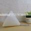 For home decoration plastic white table light Pyramid shaped Moveable desk lamp