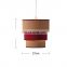 Top sale living room red indoor lighting ceiling hotel modern pendant lamps for home decor