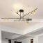 Elegant Design pendant light gold metal luxury led modern chandelier