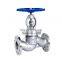 Change Flow Direction Two Times Steel Globe Valve With Blue Paint For Water