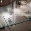 High quality ultra clear 12mm curved tempered glass for shop